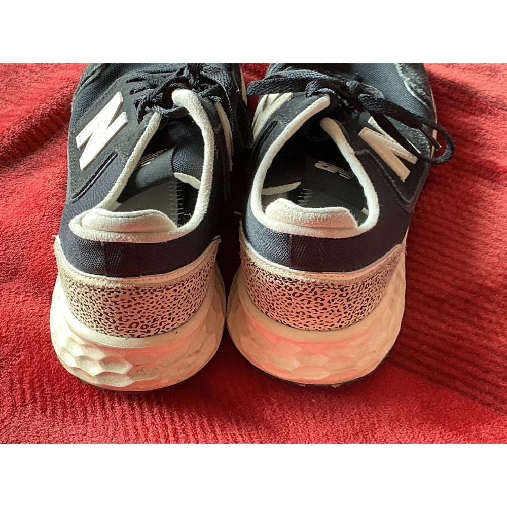 New Balance X-70 Women 8.5 Black Animal Print Good Retro Lifestyle Sneaker
